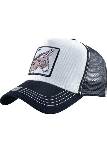 Unisex Hayvan Örgü Kamyon Şoförü Şapkası Snapback Işlemeli Yama Beyzbol Şapkaları, Lv-We (Yurt Dışından)