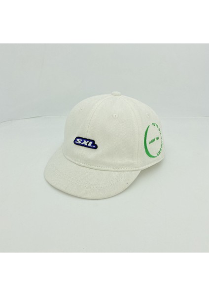 Kısa Kenarlı Sivri Şapka Erkek ve Kadın Ayarlanabilir Beyzbol Şapkası (Beyaz) (Yurt Dışından)