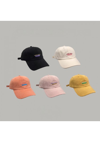 Harf Işlemeli Şapka Ayarlanabilir Beyzbol Şapkası (Sarı) (Yurt Dışından) modelleri