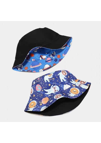 Kadın Erkek Için Sevimli Ufo Kova Şapka Plaj Balıkçı Şapkaları, Geri Dönüşümlü Çift Taraflı Aşınma (Yurt Dışından) fırsatları