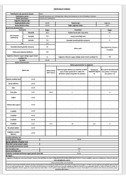 670531 Eb No Frost Buzdolabı fırsatları