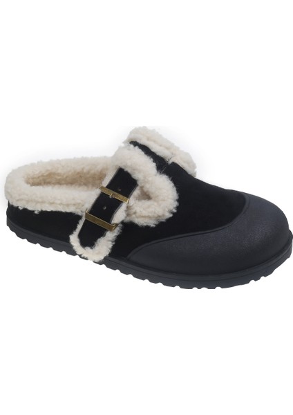 Birkenstock Kadın Ayakkabısı, Kalın Tabanlı Tüylü Ayakkabı, Lazy Casual, Bağcıksız, Burnu Açık, Pamuklu Ayakkabı (Yurt Dışından)