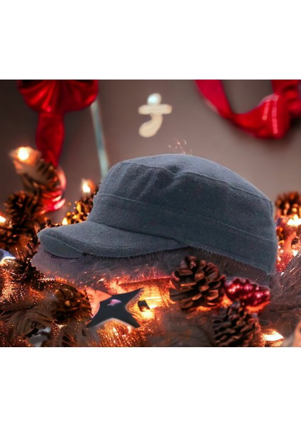 Unisex Kışlık Kaşe Castro Şapka Fidel Castro Şapka Kep