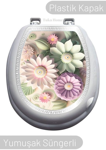 Lüks Sert Kapaklı Yumuşak Süngerli Klozet Kapağı M21