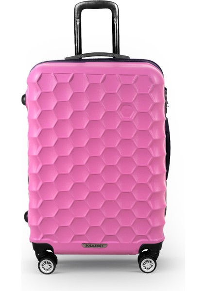 Petek Model Pembe Renk Orta Boy Valiz Bavul modelleri