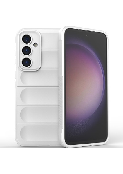 Samsung Galaxy S23 Fe 5g Için Yumuşak Tpu Kaymaz Telefon Kılıfı - Beyaz (Yurt Dışından)