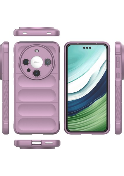 Huawei Mate 60 Pro Için Yumuşak Tpu Kaymaz Telefon Kılıfı - Mor (Yurt Dışından)