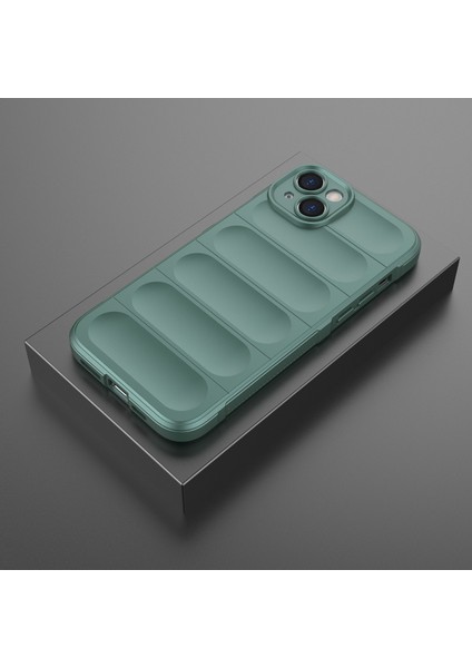 iPhone 15 Plus Için Yumuşak Tpu Kaymaz Telefon Kılıfı - Yeşil (Yurt Dışından)