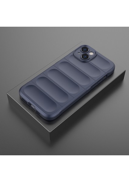 iPhone 15 Plus Için Yumuşak Tpu Kaymaz Telefon Kılıfı - Lacivert (Yurt Dışından)