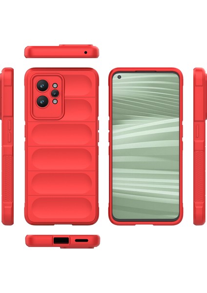 Realme Gt2 Pro Için Yumuşak Tpu Kaymaz Telefon Kılıfı - Kırmızı (Yurt Dışından) modelleri