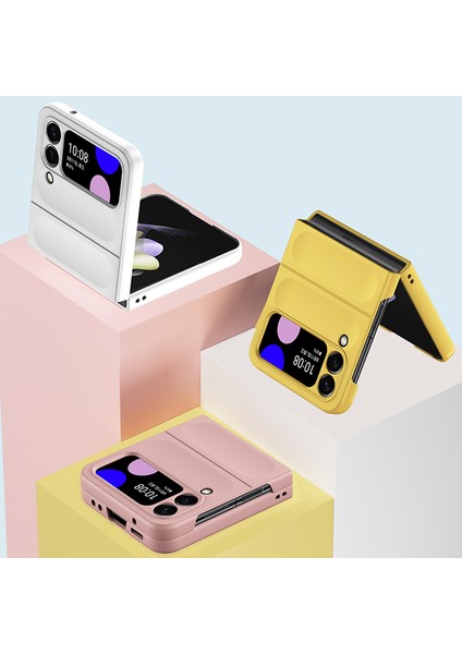 Samsung Galaxy Z Flip 3 5g Için Dayanıklı Pc Kauçuk Darbeye Dayanıklı Telefon Kılıfı - Siyah (Yurt Dışından)