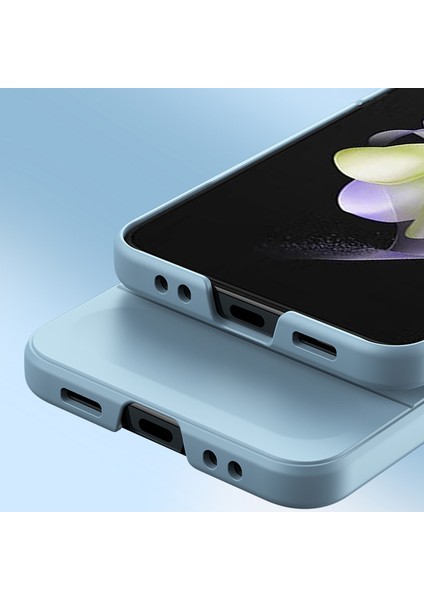 Samsung Galaxy Z Flip 3 5g Için Dayanıklı Pc Kauçuk Darbeye Dayanıklı Telefon Kılıfı - Siyah (Yurt Dışından)