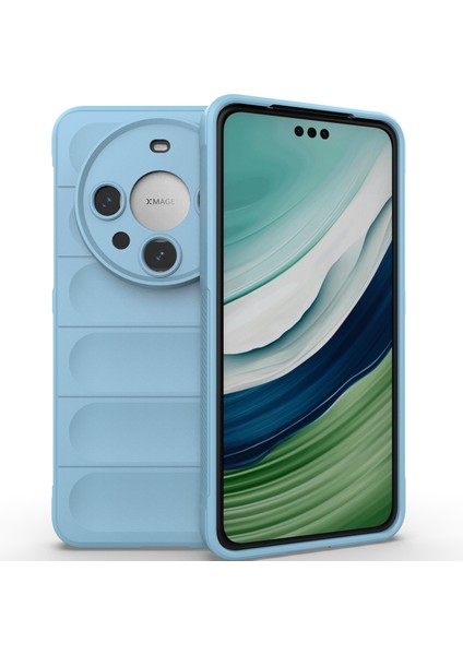 Huawei Mate 60 Pro Için Yumuşak Tpu Kaymaz Telefon Kılıfı - Mavi (Yurt Dışından)