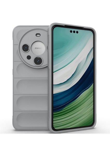 Huawei Mate 60 Pro Için Yumuşak Tpu Kaymaz Telefon Kılıfı - Gri (Yurt Dışından)