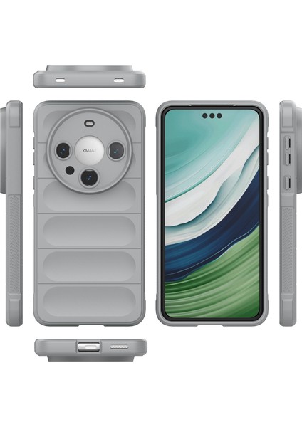 Huawei Mate 60 Pro Için Yumuşak Tpu Kaymaz Telefon Kılıfı - Gri (Yurt Dışından)