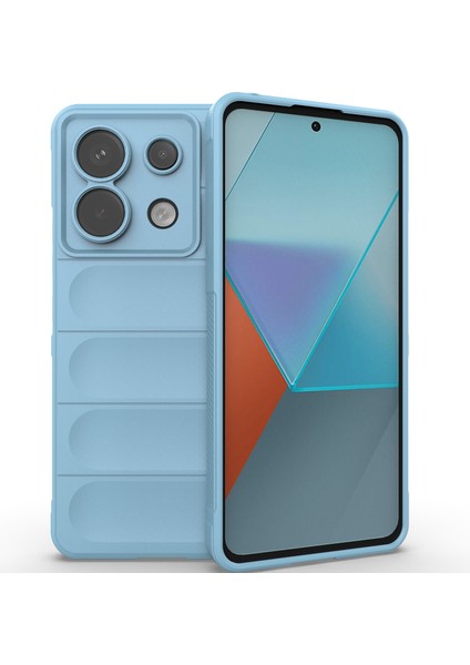 Xiaomi Redmi Note 13 Pro Için Yumuşak Tpu Kaymaz Telefon Kılıfı - Mavi (Yurt Dışından)