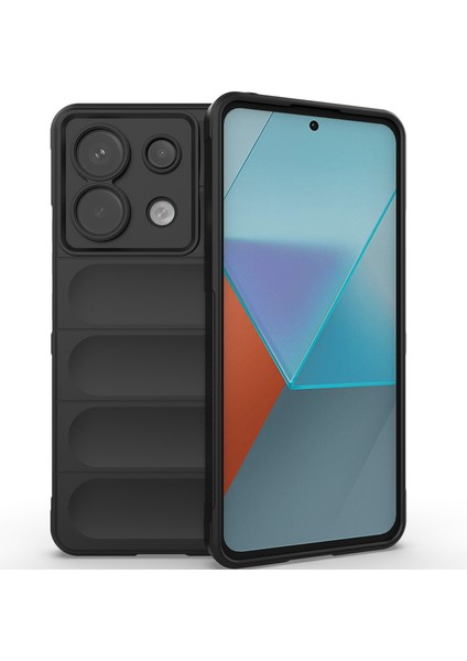 Xiaomi Redmi Note 13 Pro Için Yumuşak Tpu Kaymaz Telefon Kılıfı - Siyah (Yurt Dışından)