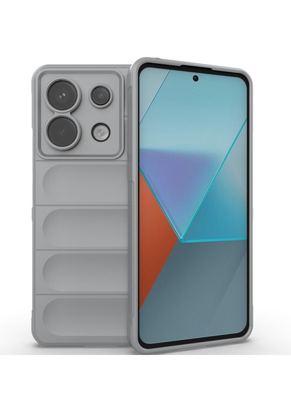 Xiaomi Redmi Note 13 Pro Için Yumuşak Tpu Kaymaz Telefon Kılıfı - Gri (Yurt Dışından)