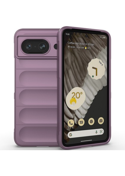 Google Pixel 8 Için Yumuşak Tpu Kaymaz Telefon Kılıfı - Mor (Yurt Dışından)