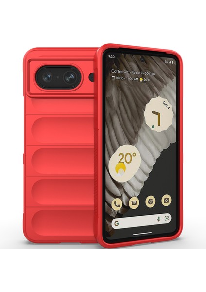 Google Pixel 8 Için Yumuşak Tpu Kaymaz Telefon Kılıfı - Kırmızı (Yurt Dışından)
