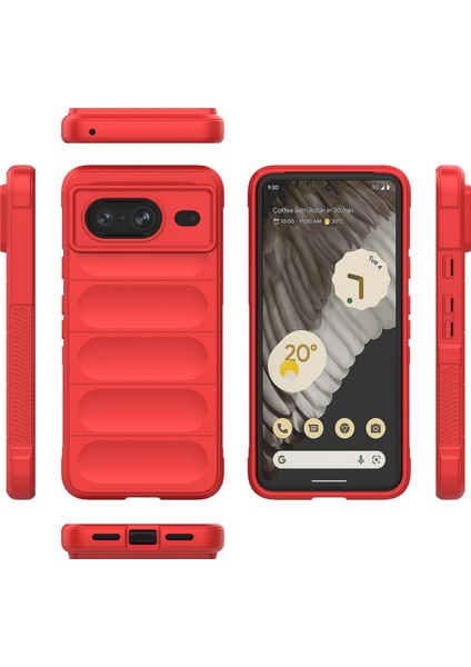 Google Pixel 8 Için Yumuşak Tpu Kaymaz Telefon Kılıfı - Kırmızı (Yurt Dışından) modelleri