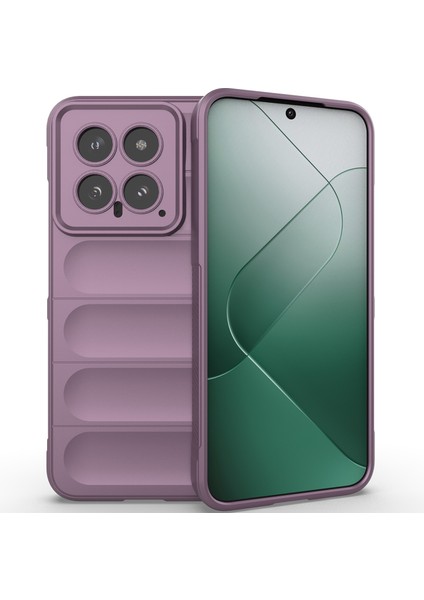 Xiaomi 14 Için Yumuşak Tpu Kaymaz Telefon Kılıfı - Mor (Yurt Dışından)