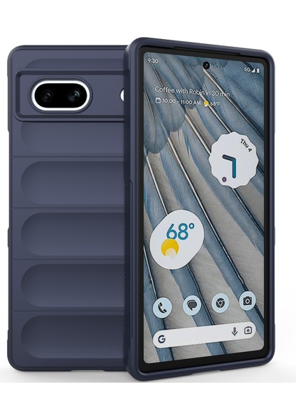 Google Pixel 7A Için Yumuşak Tpu Kaymaz Telefon Kılıfı - Lacivert (Yurt Dışından)