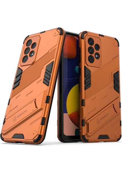 Samsung Galaxy A33 5g Için Sert Pc Tpu Hibrit Düşme Önleyici Stand Telefon Kılıfı - Turuncu (Yurt Dışından)