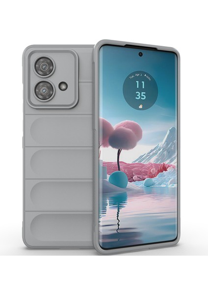 Motorola Edge 40 Neo Için Yumuşak Tpu Kaymaz Telefon Kılıfı - Gri (Yurt Dışından)