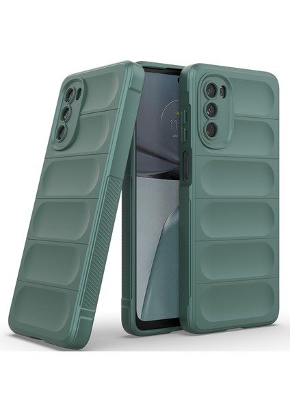 Motorola Moto G62 5g Için Yumuşak Tpu Kaymaz Telefon Kılıfı - Yeşil (Yurt Dışından)