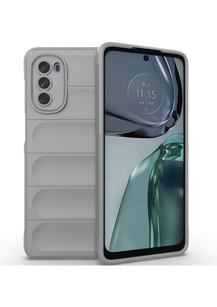 Motorola Moto G62 5g Için Yumuşak Tpu Kaymaz Telefon Kılıfı - Gri (Yurt Dışından)