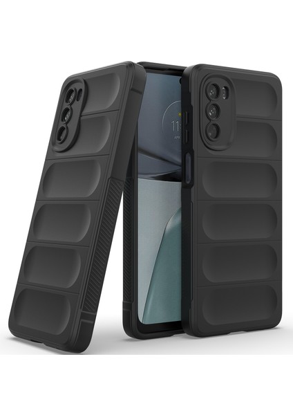 Motorola Moto G62 5g Için Yumuşak Tpu Kaymaz Telefon Kılıfı - Siyah (Yurt Dışından)