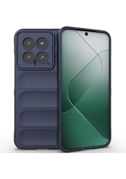 Xiaomi 14 Için Yumuşak Tpu Kaymaz Telefon Kılıfı - Lacivert (Yurt Dışından)
