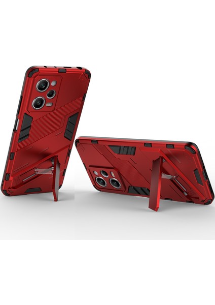 Xiaomi Poco X5 Pro /redmi Note 12 Pro 5g Için Sert Pc Tpu Hibrit Düşme Önleyici Stand Telefon Kılıfı - Kırmızı (Yurt Dışından) fırsatları
