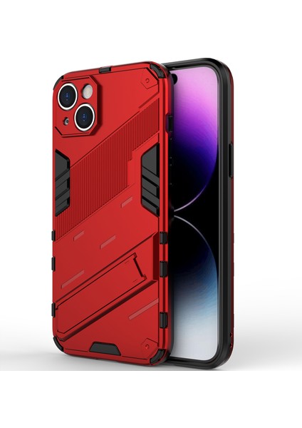 iPhone 14 Plus Için Sert Pc Tpu Hibrit Düşme Önleyici Stand Telefon Kılıfı - Kırmızı (Yurt Dışından) fırsatları