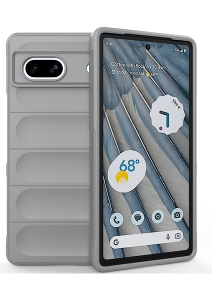 Google Pixel 7A Için Yumuşak Tpu Kaymaz Telefon Kılıfı - Gri (Yurt Dışından)