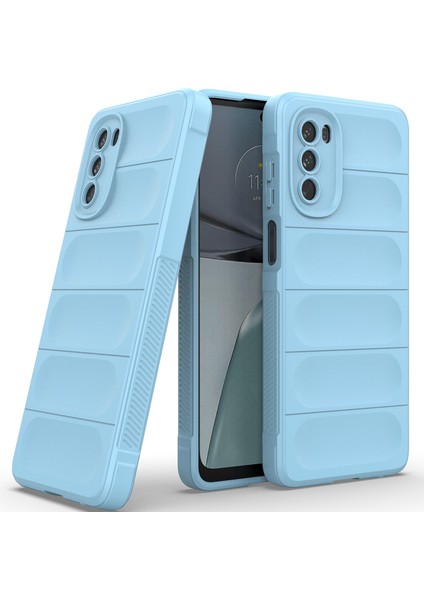 Motorola Moto G62 5g Için Yumuşak Tpu Kaymaz Telefon Kılıfı - Mavi (Yurt Dışından)