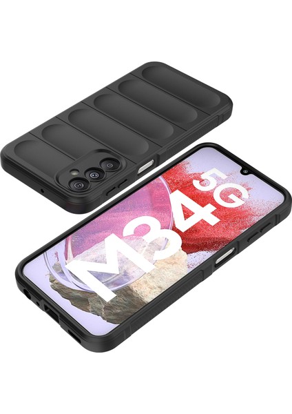 Samsung Galaxy M34 5g Için Yumuşak Tpu Kaymaz Telefon Kılıfı - Mor (Yurt Dışından)