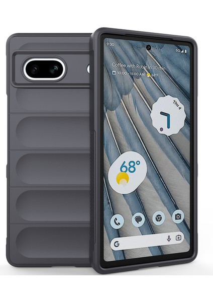 Google Pixel 7A Için Yumuşak Tpu Kaymaz Telefon Kılıfı - Koyu Gri (Yurt Dışından)