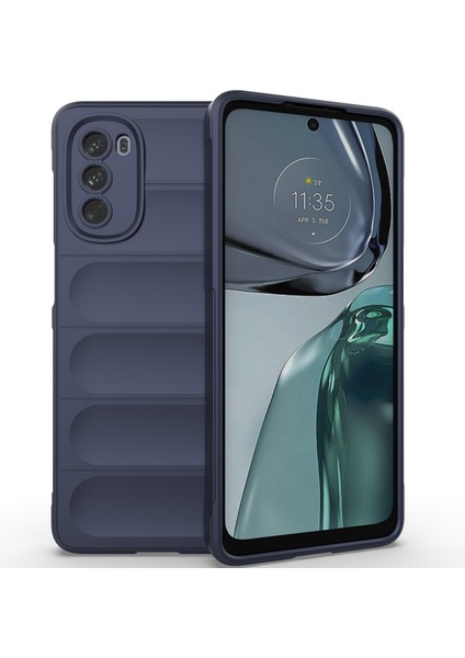 Motorola Moto G62 5g Için Yumuşak Tpu Kaymaz Telefon Kılıfı - Lacivert (Yurt Dışından)