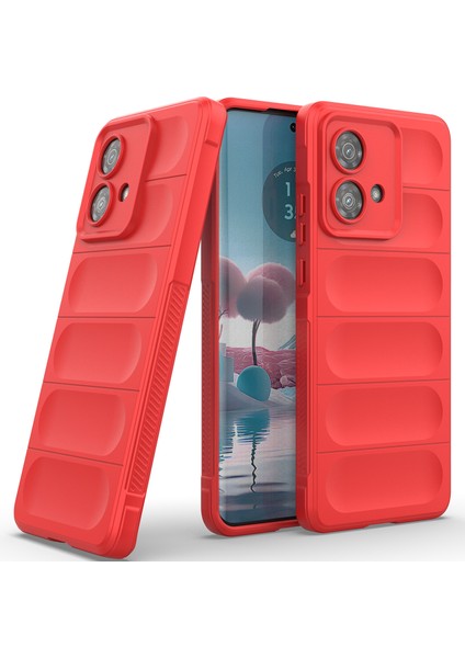 Motorola Edge 40 Neo Için Yumuşak Tpu Kaymaz Telefon Kılıfı - Kırmızı (Yurt Dışından)