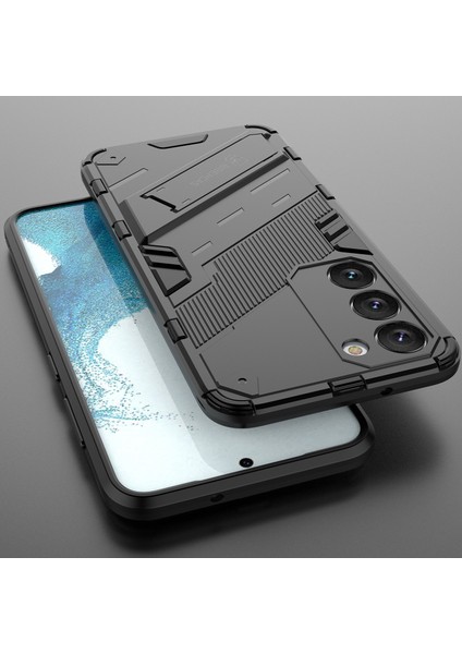Samsung Galaxy S23 Için Sert Pc Tpu Hibrit Düşme Önleyici Stand Telefon Kılıfı - Siyah (Yurt Dışından) indirimleri