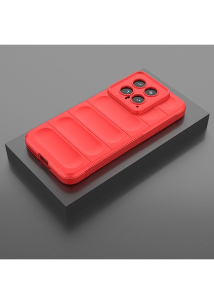 Xiaomi 14 Için Yumuşak Tpu Kaymaz Telefon Kılıfı - Kırmızı (Yurt Dışından) indirimleri