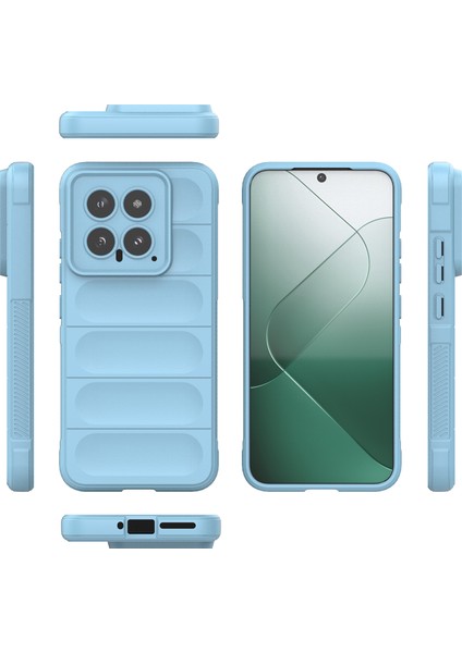 Xiaomi 14 Için Yumuşak Tpu Kaymaz Telefon Kılıfı - Mavi (Yurt Dışından) modelleri