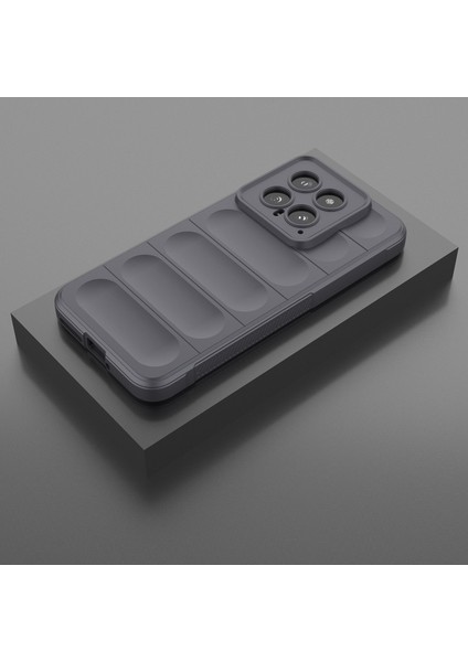 Xiaomi 14 Için Yumuşak Tpu Kaymaz Telefon Kılıfı - Koyu Gri (Yurt Dışından) modelleri