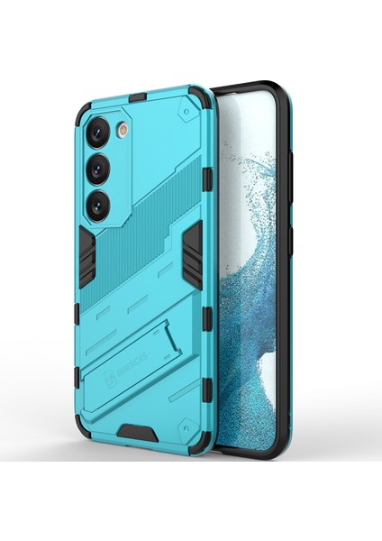 Samsung Galaxy S23 Için Sert Pc Tpu Hibrit Düşme Önleyici Stand Telefon Kılıfı - Mavi (Yurt Dışından) modelleri