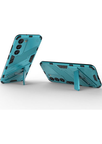 Samsung Galaxy S23 Için Sert Pc Tpu Hibrit Düşme Önleyici Stand Telefon Kılıfı - Mavi (Yurt Dışından) fırsatları