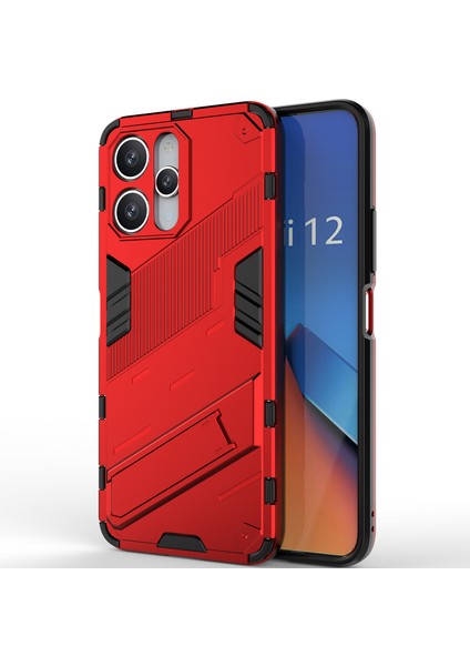 Xiaomi Redmi 12 /note 12R/POCO M6 Pro 5g Için Sert Pc Tpu Hibrit Düşme Önleyici Stand Telefon Kılıfı - Kırmızı (Yurt Dışından) modelleri