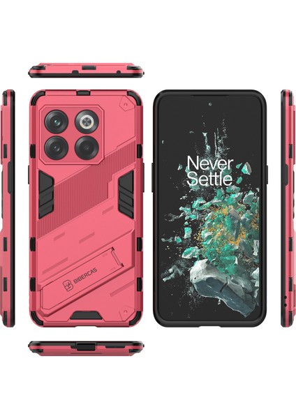 Oneplus 10T Için Sert Pc Tpu Hibrit Düşme Önleyici Stand Telefon Kılıfı - Sıcak Pembe (Yurt Dışından) fiyatları