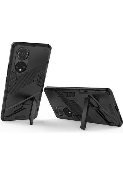 Huawei Nova 9 Pro /honor 50 Pro Için Sert Pc Tpu Hibrit Düşme Önleyici Stand Telefon Kılıfı - Siyah (Yurt Dışından) fırsatları